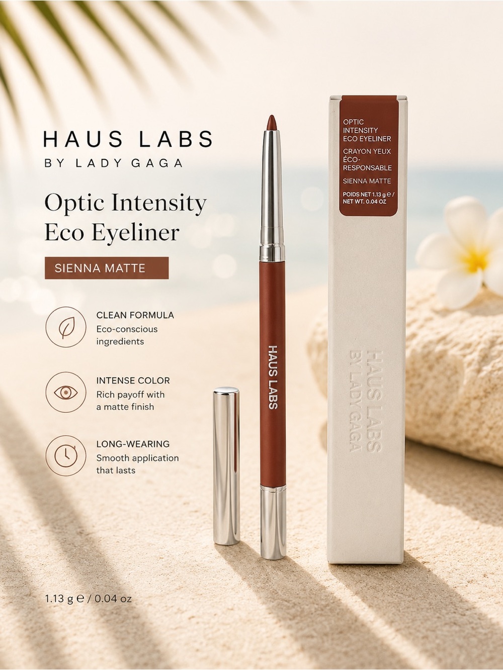 Haus Labs By Lady Gaga Optic Intensity Eco Eyeliner — Sienna Matte
